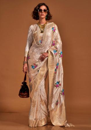 Picture of Beautiful Satin & Silk Rosy Brown Saree