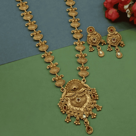 Picture of Alluring Golden Rod Necklace Set