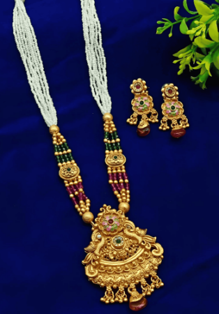 Picture of Comely Khaki Necklace Set