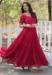 Picture of Beautiful Georgette Misty Rose Readymade Gown