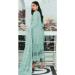 Picture of Georgette Powder Blue Straight Cut Salwar Kameez