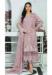 Picture of Georgette Rosy Brown Straight Cut Salwar Kameez