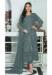 Picture of Georgette Slate Grey Straight Cut Salwar Kameez