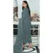 Picture of Georgette Slate Grey Straight Cut Salwar Kameez