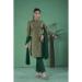 Picture of Cotton Dark Olive Green Readymade Salwar Kameez