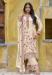 Picture of Charming Chiffon Beige Straight Cut Salwar Kameez