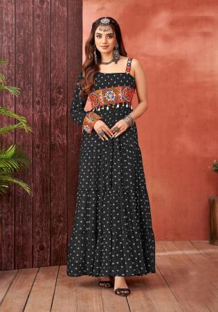 Picture of Marvelous Georgette Black Readymade Gown