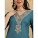 Picture of Pleasing Chiffon Cadet Blue Readymade Salwar Kameez