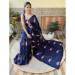 Picture of Superb Georgette Midnight Blue Saree