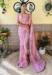 Picture of Ideal Georgette Pale Violet Red Saree