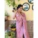 Picture of Ideal Georgette Pale Violet Red Saree