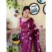 Picture of Gorgeous Georgette Fire Brick Saree