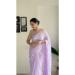 Picture of Alluring Georgette Plum Saree