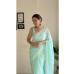 Picture of Radiant Georgette Powder Blue Saree