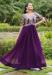 Picture of Well Formed Georgette Purple Readymade Gown