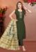 Picture of Silk Dark Olive Green Readymade Salwar Kameez