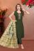 Picture of Silk Dark Olive Green Readymade Salwar Kameez