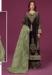 Picture of Georgette Saddle Brown Straight Cut Salwar Kameez