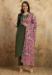 Picture of Chiffon Dark Olive Green Readymade Salwar Kameez