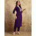 Picture of Chiffon Midnight Blue Readymade Salwar Kameez