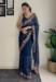 Picture of Alluring Georgette Navy Blue Saree