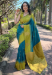 Picture of Superb Silk Teal Saree