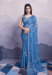 Picture of Fine Chiffon Steel Blue Saree