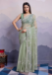 Picture of Fascinating Chiffon Dark Sea Green Saree