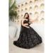 Picture of Fascinating Georgette Black Lehenga Choli