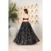 Picture of Fascinating Georgette Black Lehenga Choli