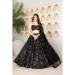 Picture of Fascinating Georgette Black Lehenga Choli