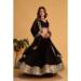 Picture of Grand Georgette Black Lehenga Choli