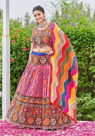 Picture of Exquisite Cotton Light Coral Lehenga Choli