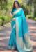 Picture of Superb Silk Dark Turquoise Saree