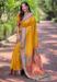 Picture of Grand Silk Dark Golden Rod Saree