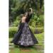 Picture of Nice Rayon & Cotton Black Party Wear Gown