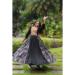 Picture of Nice Rayon & Cotton Black Party Wear Gown