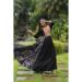 Picture of Nice Rayon & Cotton Black Party Wear Gown