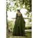 Picture of Wonderful Georgette & Net Forest Green Lehenga Choli