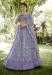 Picture of Lovely Georgette & Net Plum Lehenga Choli