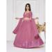 Picture of Georgette & Net Pale Violet Red Lehenga Choli