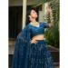 Picture of Georgette & Net Midnight Blue Lehenga Choli