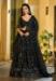 Picture of Statuesque Georgette & Net Black Lehenga Choli