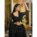 Picture of Statuesque Georgette & Net Black Lehenga Choli