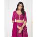 Picture of Lovely Georgette & Net Deep Pink Lehenga Choli