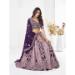 Picture of Wonderful Georgette & Net Purple Lehenga Choli