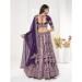 Picture of Wonderful Georgette & Net Purple Lehenga Choli