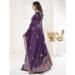 Picture of Wonderful Georgette & Net Purple Lehenga Choli