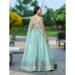 Picture of Georgette & Net Dark Sea Green Lehenga Choli