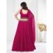 Picture of Stunning Georgette & Net Deep Pink Lehenga Choli